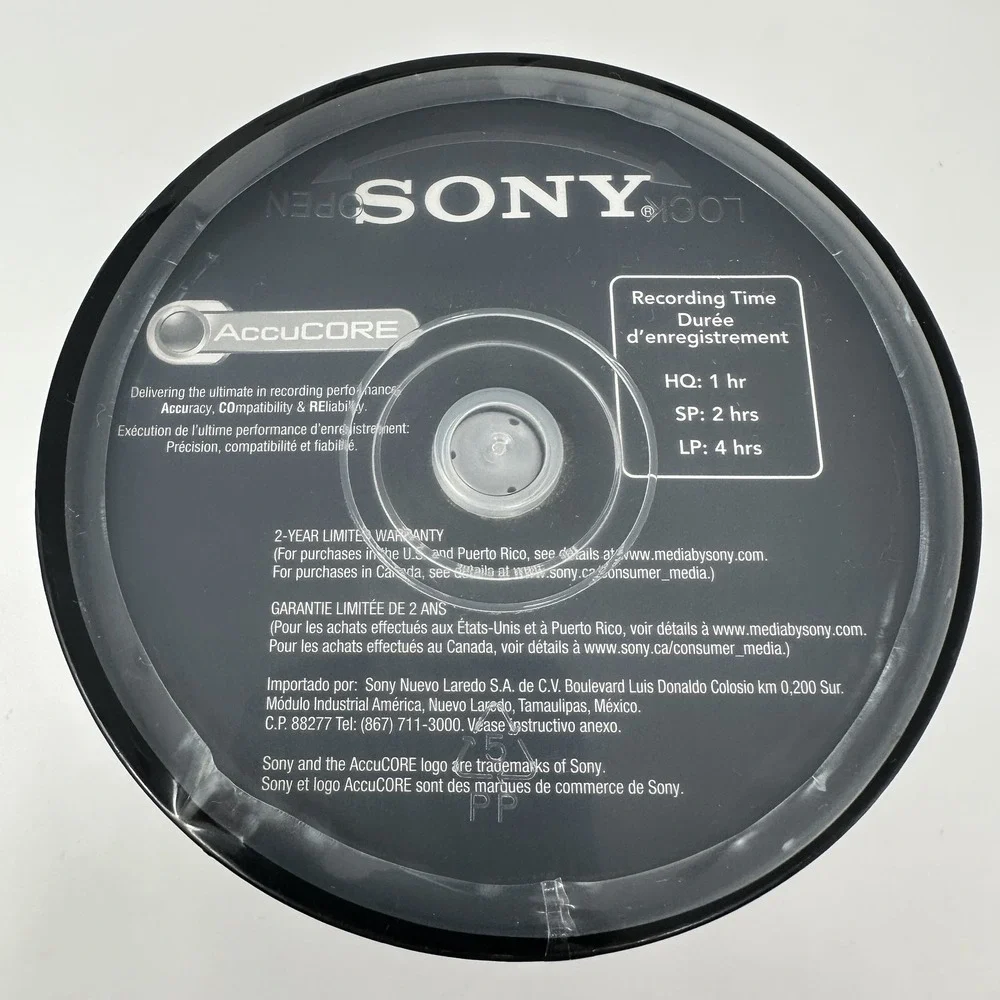 Sony DVD+R 100 Pack 4.7GB 120min‎ 16x Printable for Inkjet Printers AccuCORE New